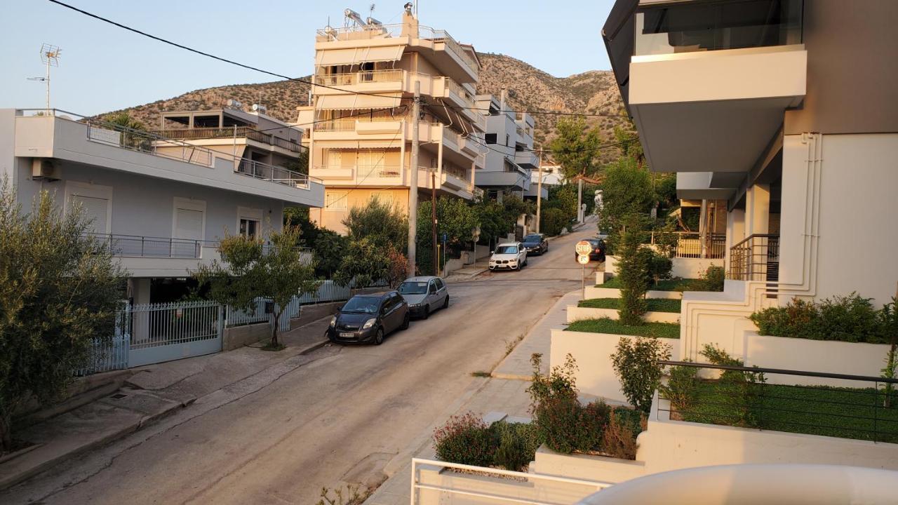 山脚下，舒适温馨海景公寓 Atenas Exterior foto